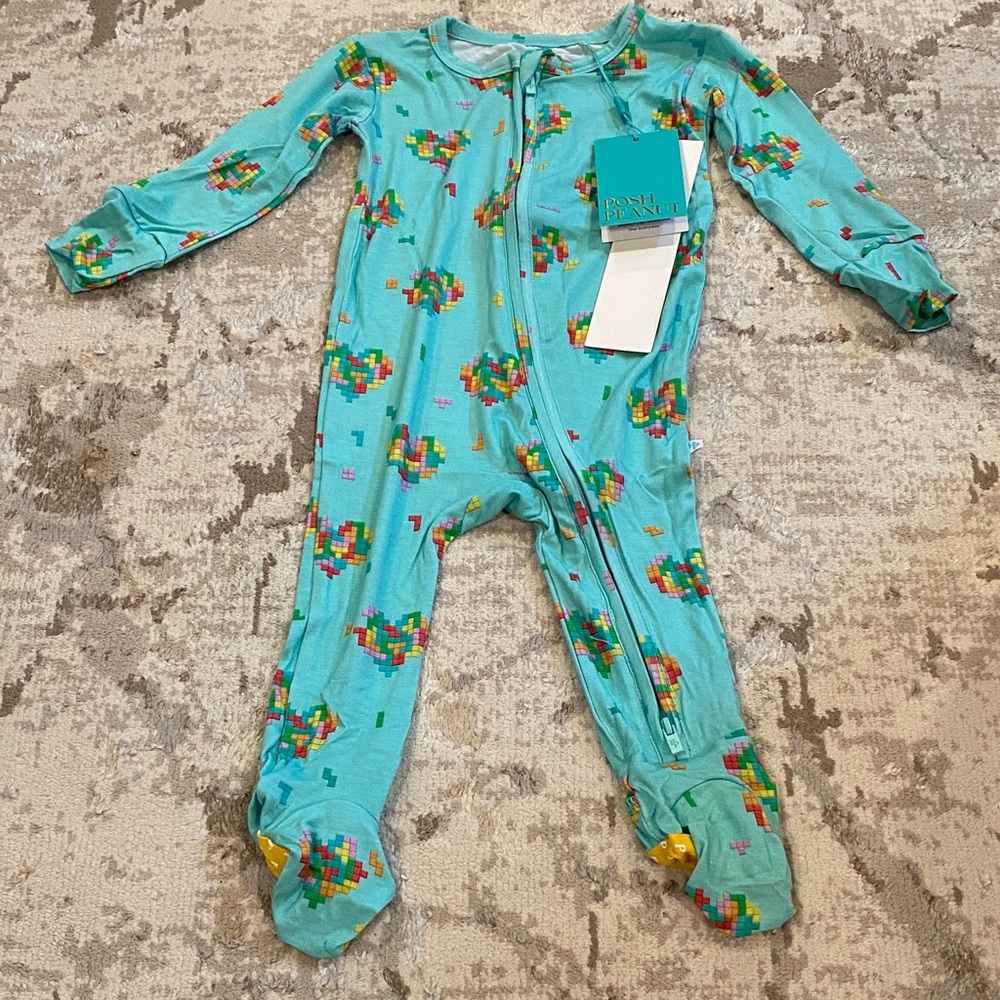 New in bag. Posh Peanut One-Piece Footie Pajamas
